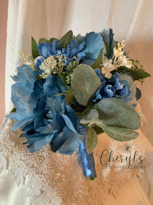 Blue Peony-Hydrangea Bouquet