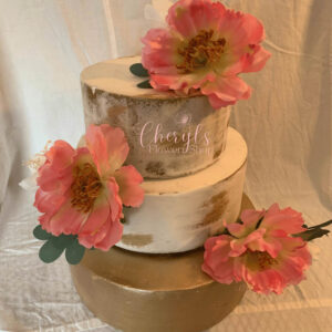 Pink Peony Cake Corsages