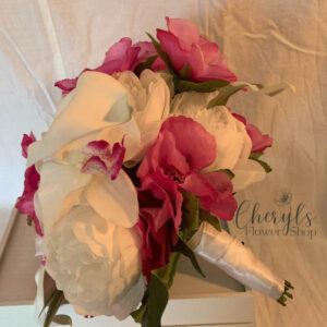 Tropical Pink & White Bouquet