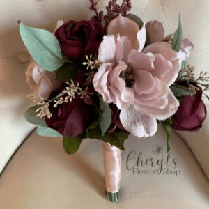 Romantic Plum Bridal Bouquet