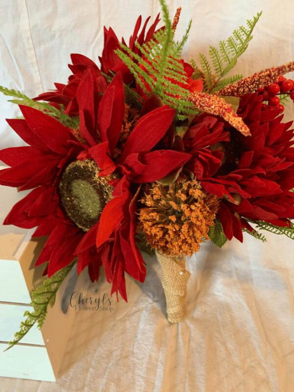 Red Sunflower Bouquet