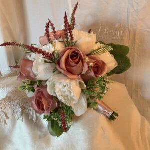 Vintage Mauve Rose Bouquet