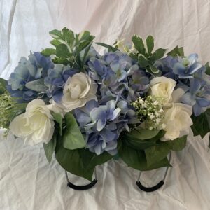 Blue Hydrangea Silk Flower Memorial