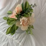 Peach Peony silk flowers