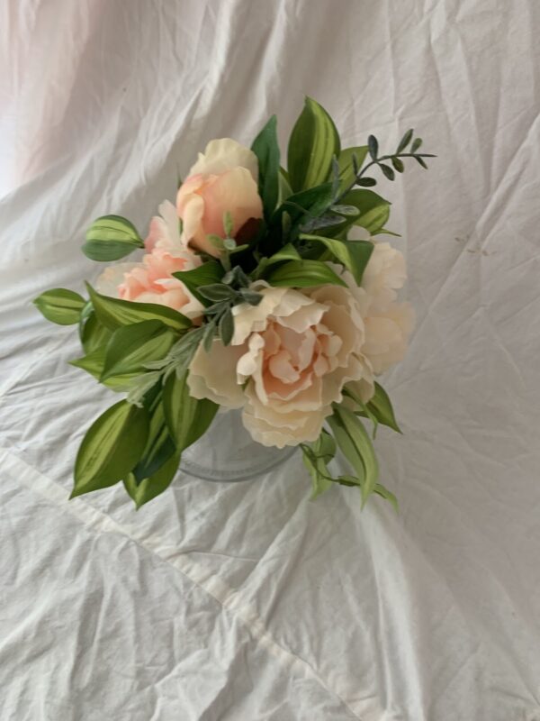 Peach Peony silk flowers