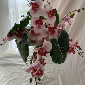 Tropical Pink Orchid Silk Flower