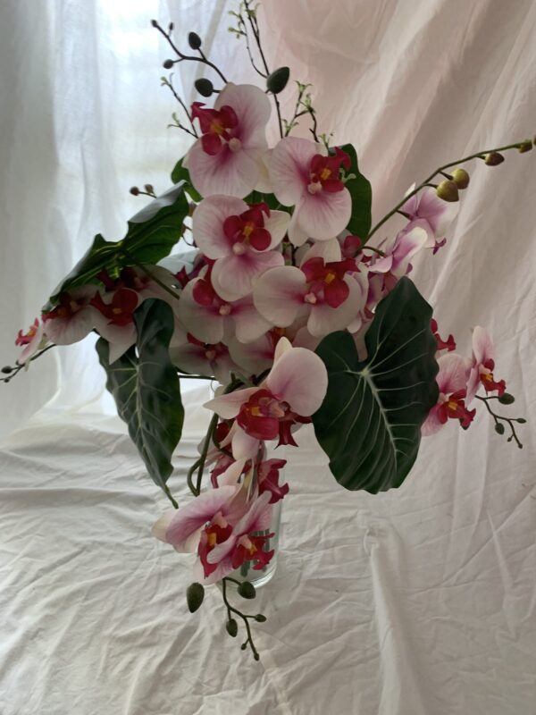 Tropical Pink Orchid Silk Flower