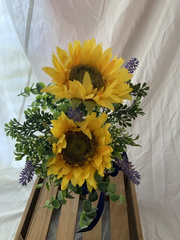 Silk Flower Sunflower Memorial